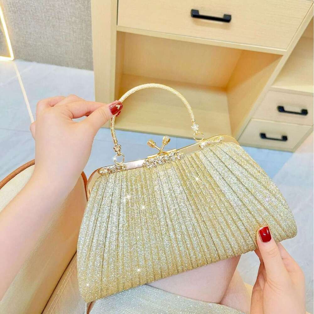 New Handbag Inlaid One Cross Shoulder Banquet With Tassel And Dia Small Bag For Women, Handheld Cheongsam