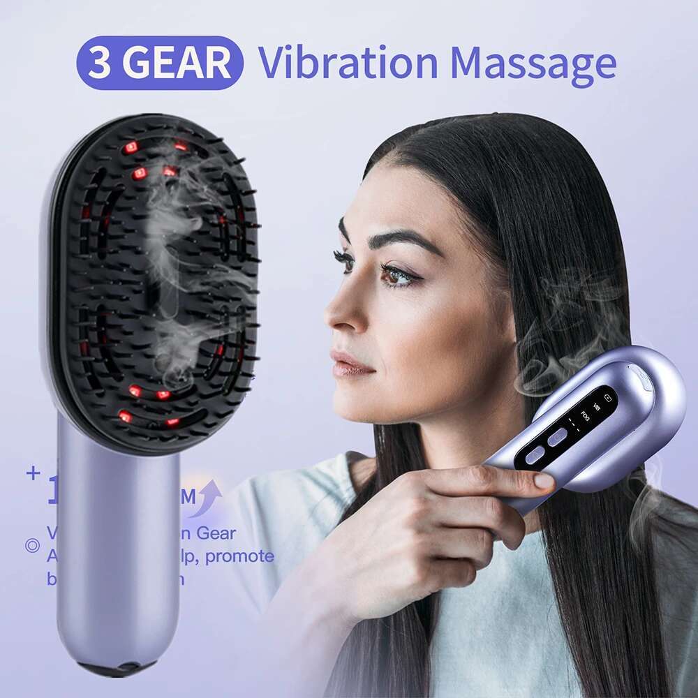 Care Spray Comb Vibration Scalp Massage Hairbrush Head Massager Sprayer Atomizing Brush Hair Oil Applicator