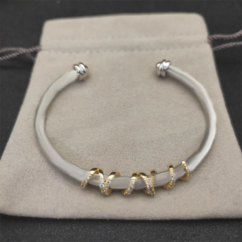 Fashion Designer Screw Bracelet Luxury Jewelrys Trendy Bangle 18K Silver Plated Titanium Steel Diamond for Women Men Nail Bracelets Gold designer Jewelry Bracelet