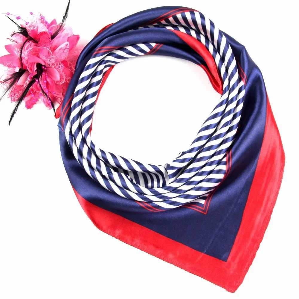 50 * 50cm Fashion Womens Square Head Scarf Bag Scarf Womens Printed Kerchief Neck Beautiful Scarf Shawl Comfortable W250107