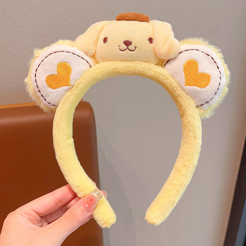 High head wide edge facial wash pressure hairpin children's sweet and fresh headband cute cartoon decoration hair accessory