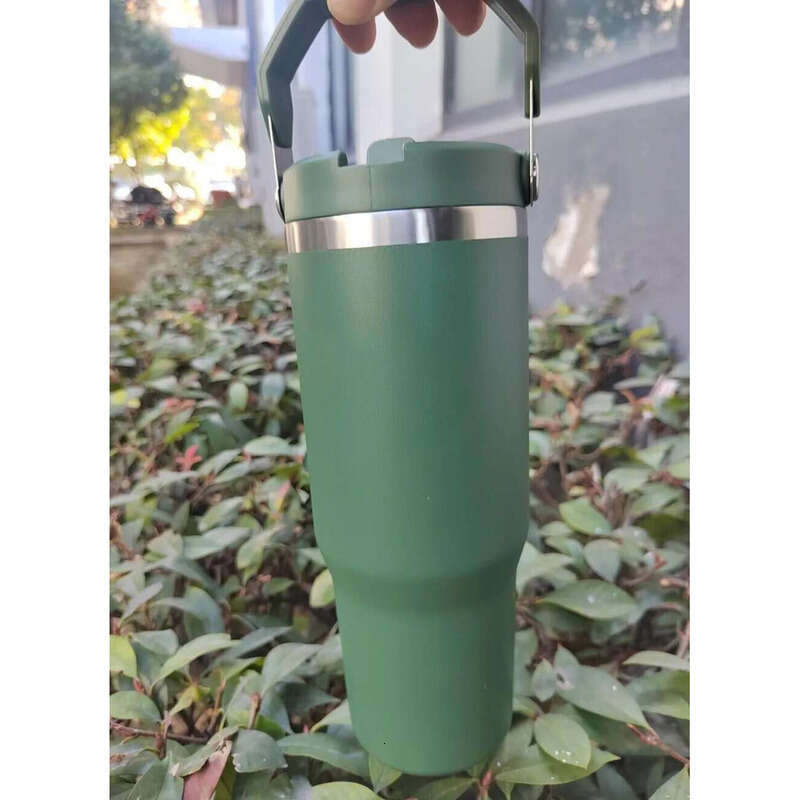 Bottles 30Oz 20Oz Tumblers Cups Heat Preservation Stainless Steel Outdoor Large Capacity Reusable Leakproof Flip Cup Water Bottle Mugs US STOCK Gg0704