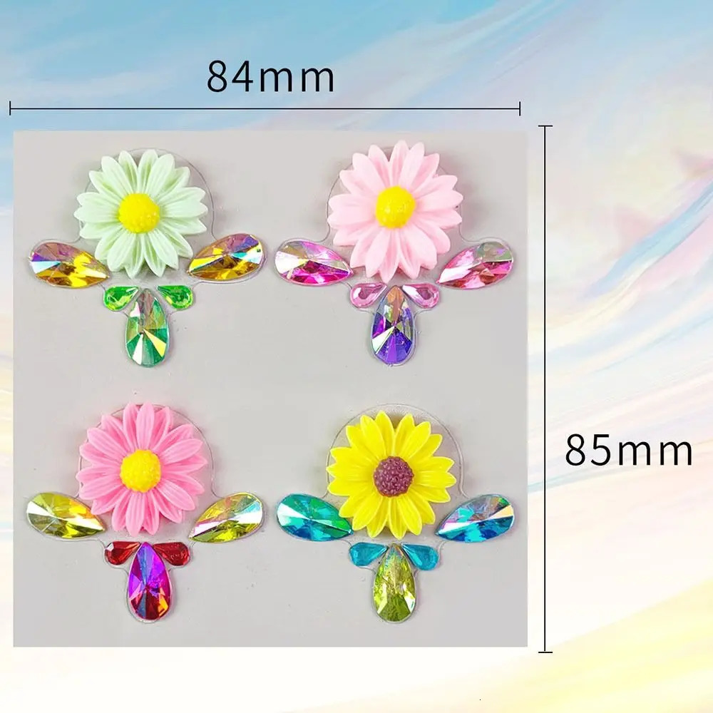 Adhesive Makeup Diamond Sticker 3D Crystal Temporary Gems Tattoo Glitter Mask Women 241230