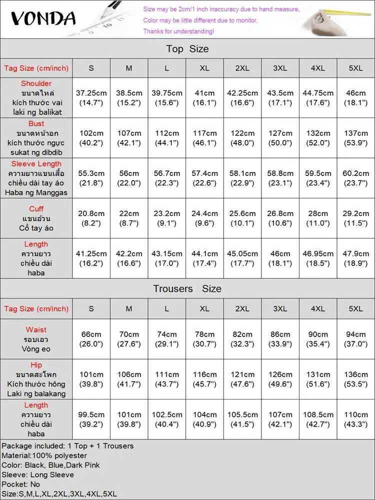 VONDA Autumn Pant Sets 2024 Bohemian Zebra-stripe Printed 2PCS Long Sve Skew Collar Sexy Top and High Waist Pants Casual SetsXJ250106