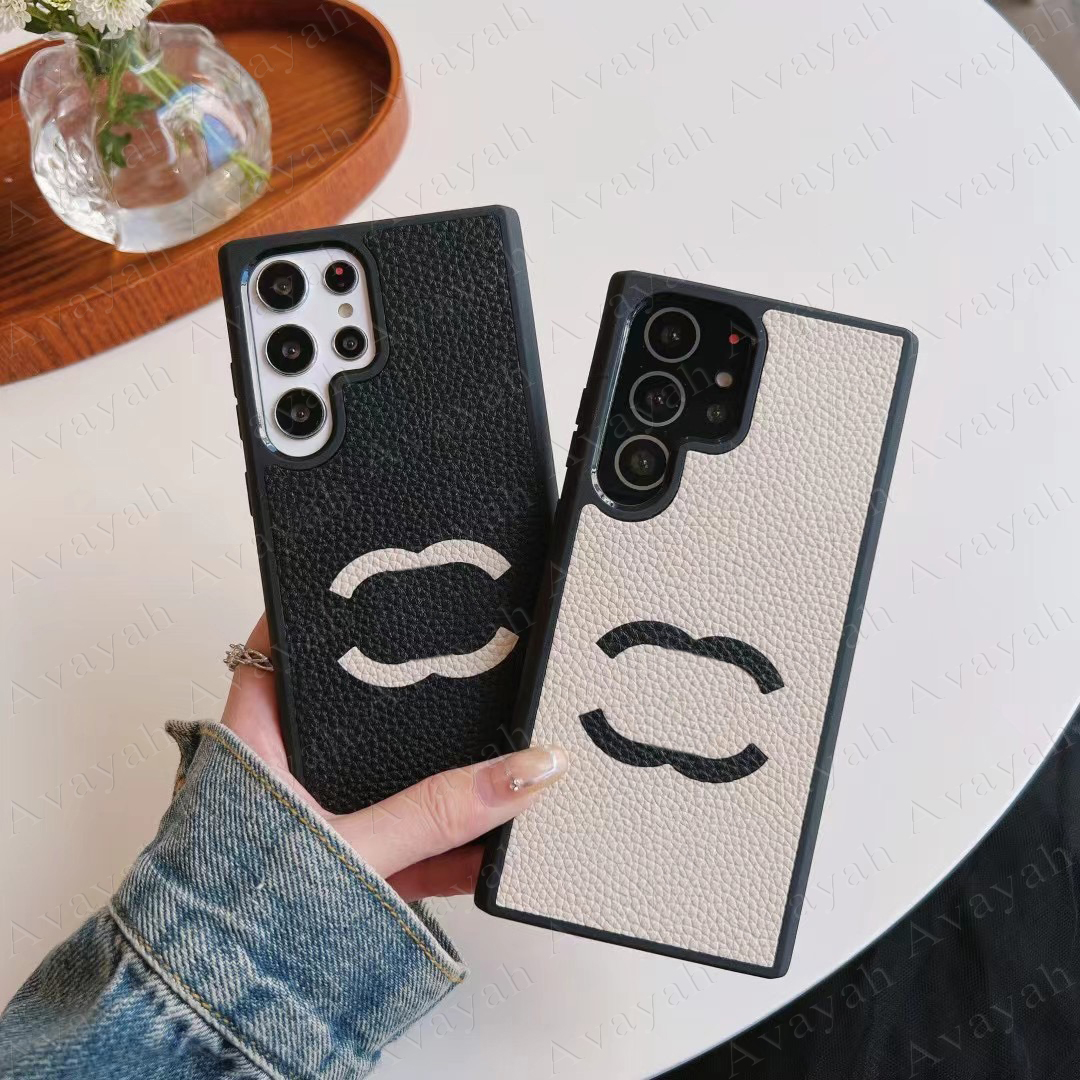 Top Designer Mobile Phone Case for Samsung Galaxy S25 S24 S23 S22 Ultra Premium Leather Cellphone Cover iPhone 16 15 Plus 14 13 12 11 Pro Max Shockproof Bumper Cover