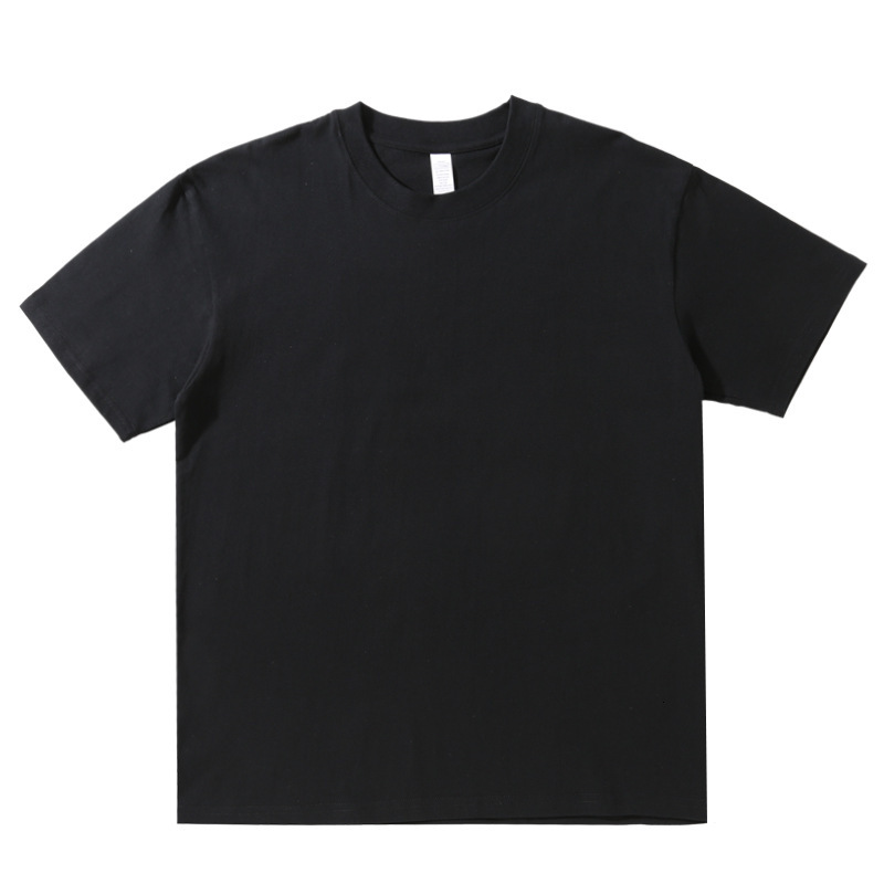 200g Japanese cotton short sleeve t-shirt mens and womens solid white mens blank shirt fashion brand ins