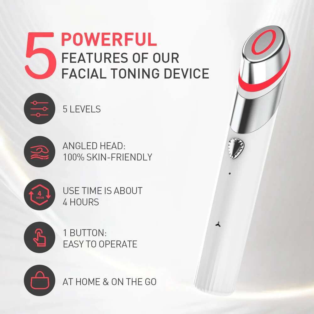 Booster Shot Home Beauty Device 4 in 1 Skin Care Tools Anti-Aging Microcurrent Lifting Facial Treatment Therapy