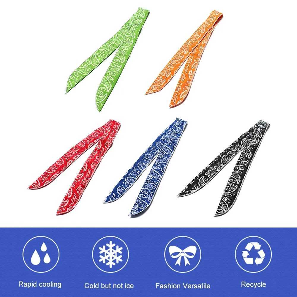 Summer is cold but scarves are worn around the neck with cooling bandages outdoor sports headbands towels wristbands and sun protection scarves W25010