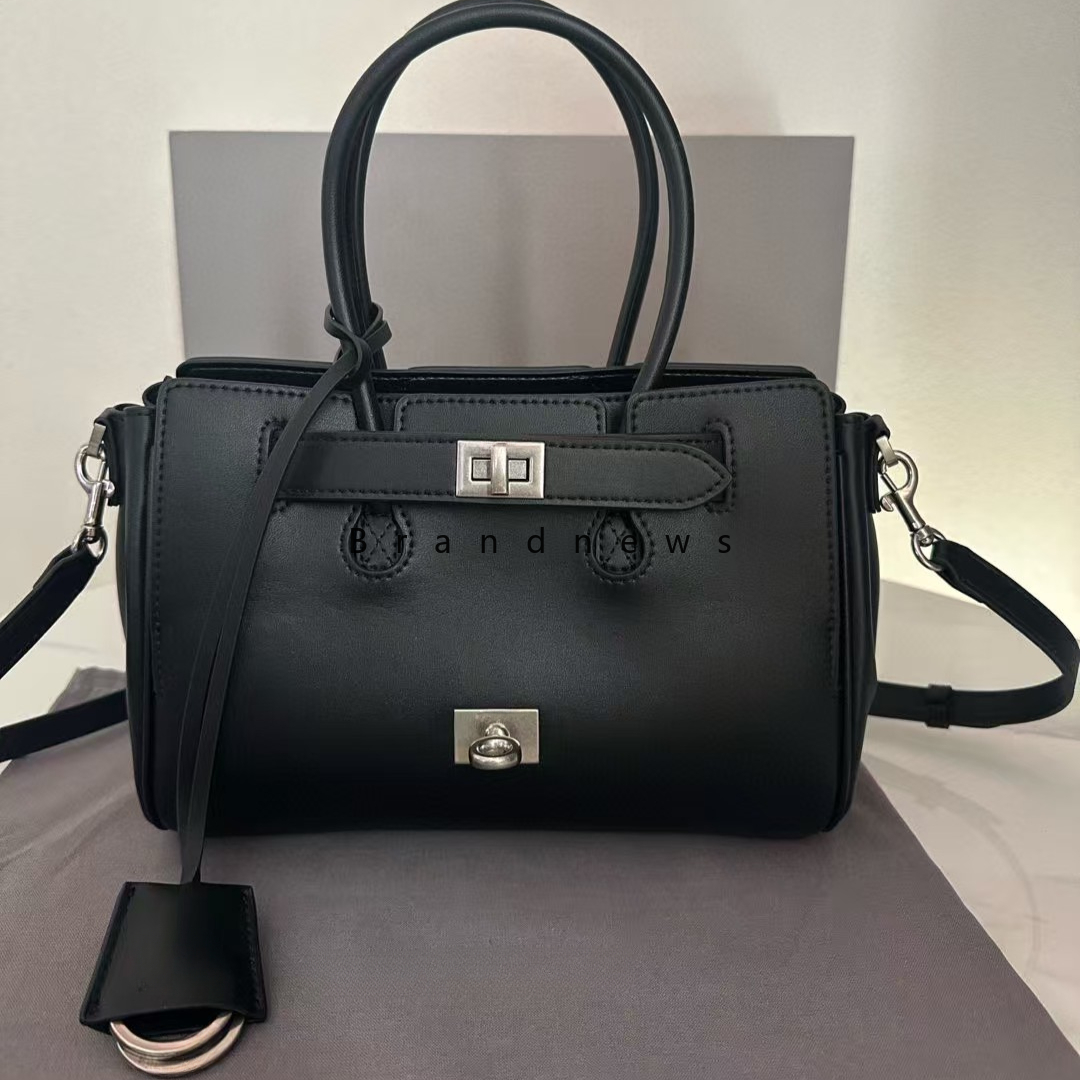 Real Leather Shoulder | Mini BEL Tote, Designer Handbag For Women, Work Bag, Large Capacity, Crossbody, Street Fashion Buckle Wing Bag With Key Ring