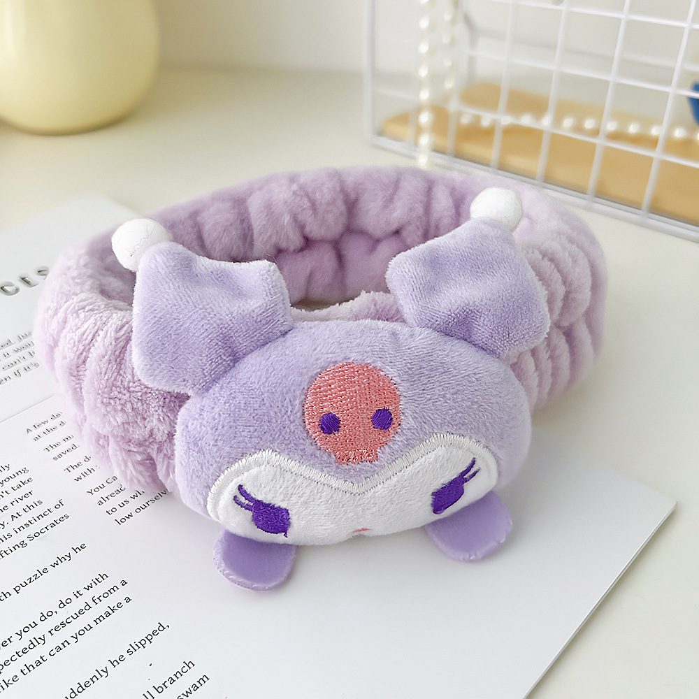 Girl Cute Plush Hair Hoop Autumn/Winter Compression Cartoon Beast Ear Head Hoop Internet Red Strawberry Bear Hair Hoop
