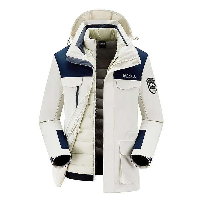 2025 Women Men Windproof Waterproof Warm Thicken And Down Jacket Ski Clothes Down Two-Piece S-5Xl Size Purchase Jacket