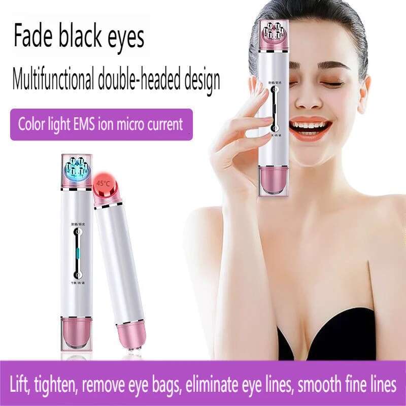Electric Massage Beauty Device, Lighten Dark Circles Bags Eyes, Fight Fine es, Improve Eyes Puffiness, ESM, Usb MY-009