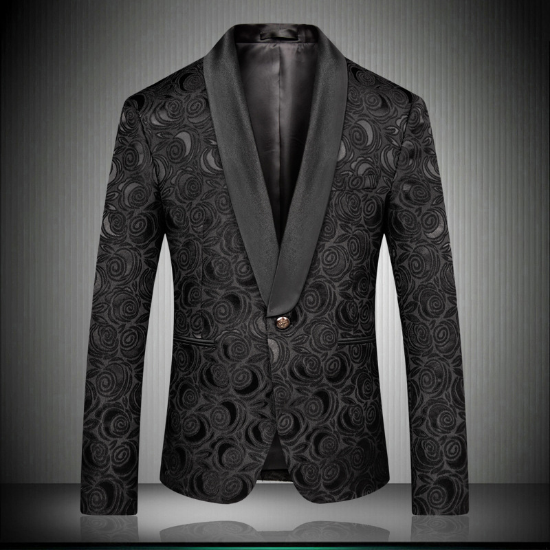 3073 Men's business casual suits wedding groom one button tuxedo
