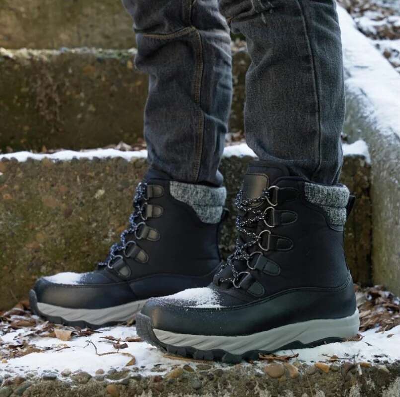 Ddmyoutdoor China Domestic Men Winter Snow For Waterproof Genuine Leather Wool Sneakers Super Warm Men S Outdoor Male Hiking Boots Work Shoes