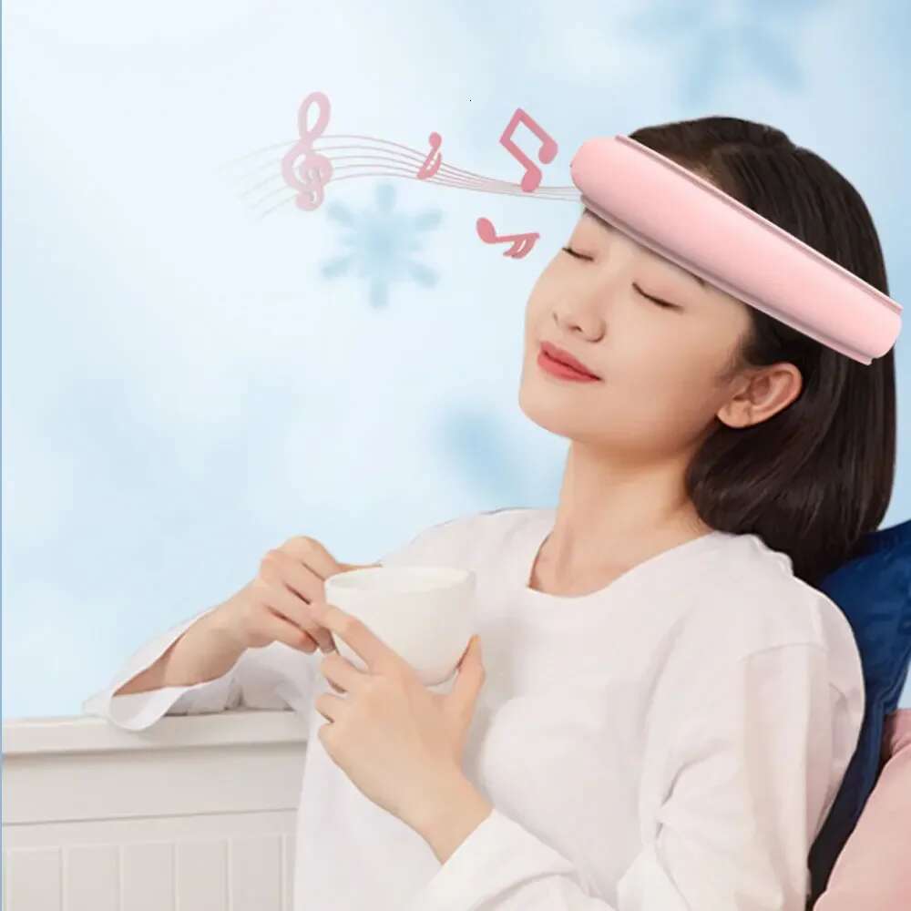 Rhythm Head Massager Intelligent Hot Compress Bluetooth Music Touch Massage Device Portable Office Worker Migraine Relax