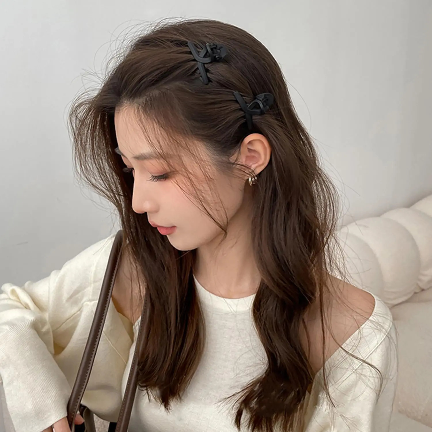 Small Hair Clips for Women Girls 1.5 Mini Hair Claw Clips for Thin Hair Matte Non-slip Small Claw Hair Clips 10 PCS Hair Jaw 250103