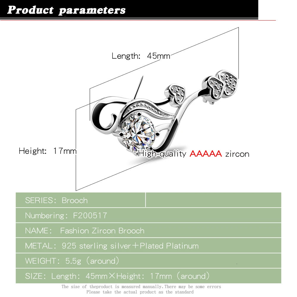 Elegant 925 Sterling Silver Brooch Pins For Women High Quality Charm Safe Pin Brooches Clothing Clip Badge Dress Jewelry 241230