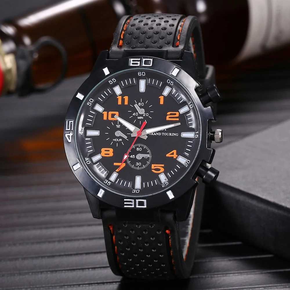 Kegllect Men Quartz Watch Silicone Strap Business Fashion WatchesX250107