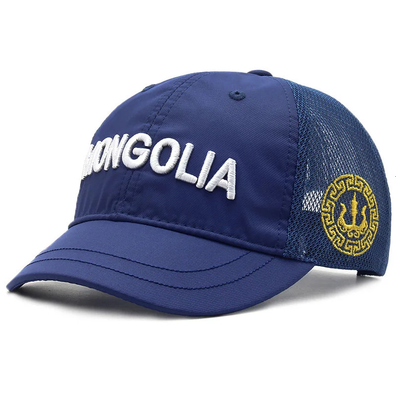 Mens short Brim baseball cap casual small Brim mesh breathable cap Mongolian letter snap cap 250106