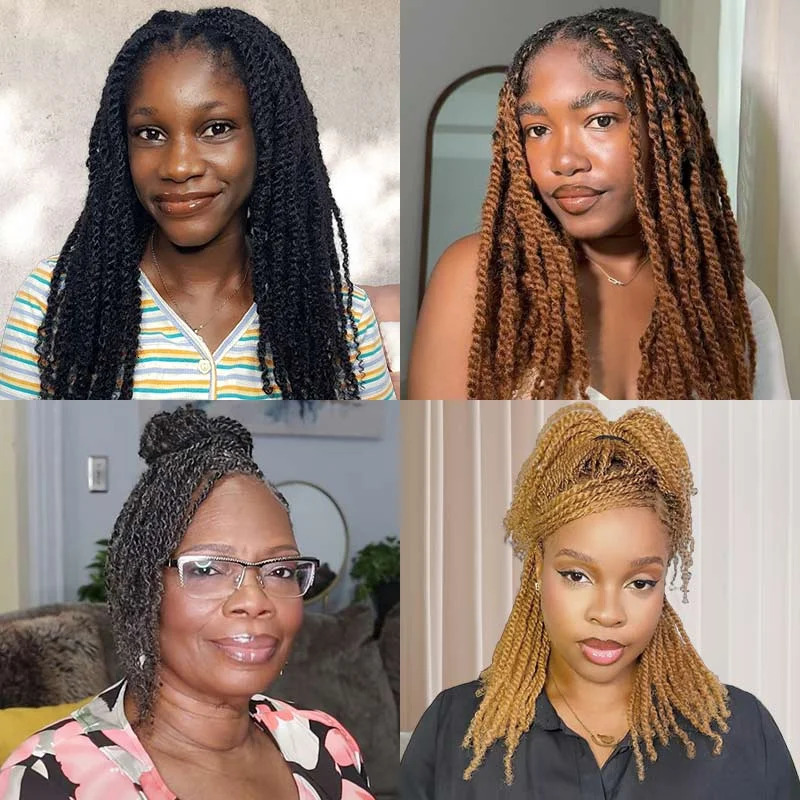 QVR Afro Kinky Bulk Hair No Attachment QVR Afro Curly Bulk Human Hair Rebecca Dreadlock Natural Color Braids Hair 250107