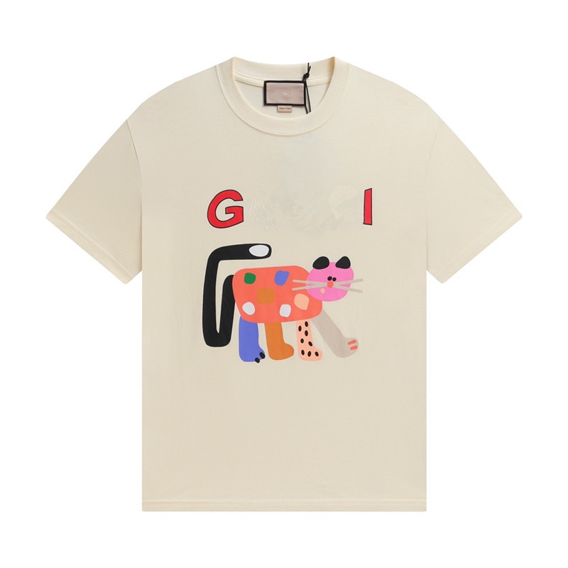 Luxury Lovely Rabbit Animal Designer T Shirt tops for Women Men cotton 3D Flowers Strawberry Fruit Print Summer Spring Autumn Fashion clothes T-Shirt with brand tag