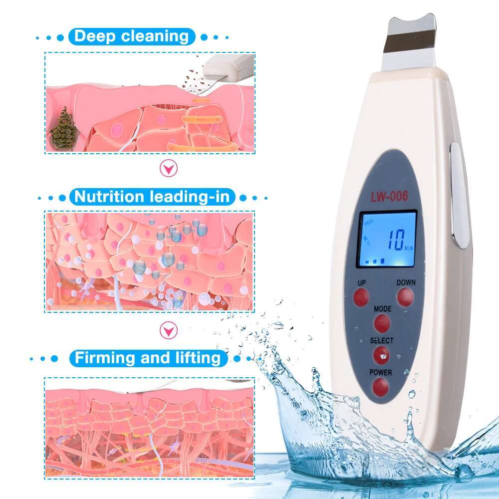 Konmison Ultrasonic Skin Scrubber Cleanser Cleansing Acne Removal Massager For Face Ultrasound Peeg Clean Tone Lift