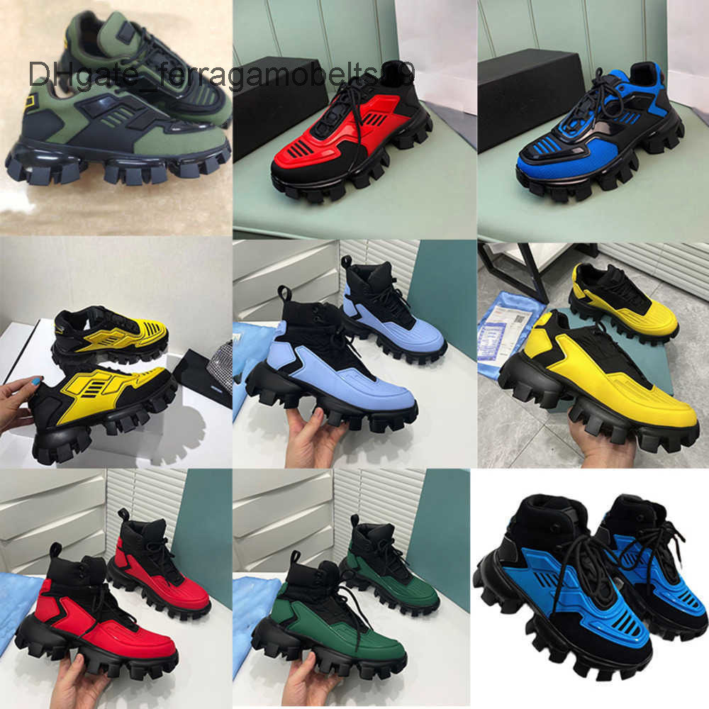 pradliness Prarda Prafa 2024 Cloudbust Thunder Sneakers Camouflage Black Platform Shoes for Men QZK5