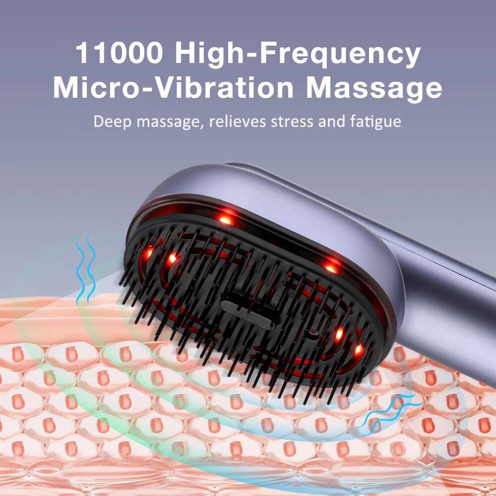 Care Massage Comb Mist Spray Growth Head Scalp Massager Red Light Treatment Anti Hair Loss Guide Liquid Applicator