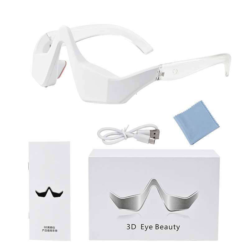 Red Light Theraphy 3D Massager Relieves Fatigue Electric Eyes Massage Beauty Remove Anti Wrinkle Eye Relaxtion Tool USB
