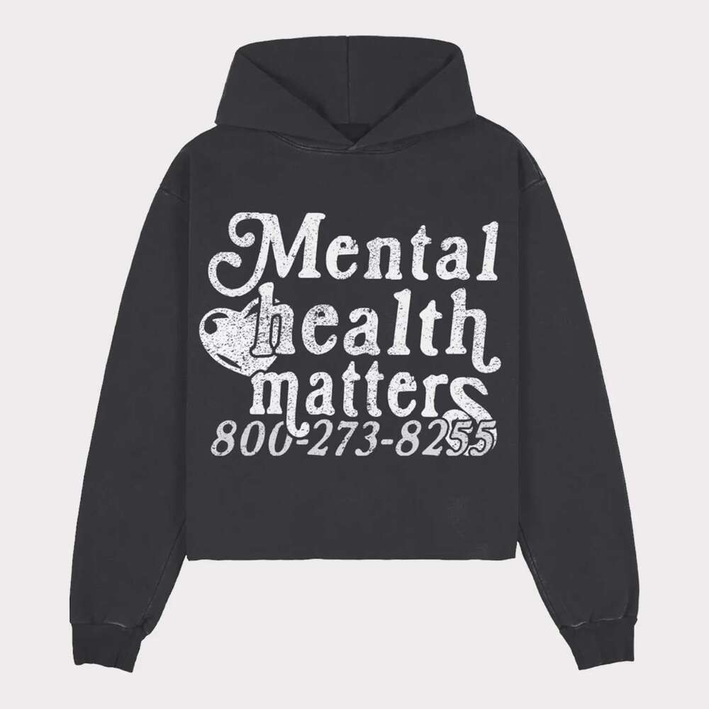 Fashionable autumn personalized street style American letter printed unisex hooded sweatshirt