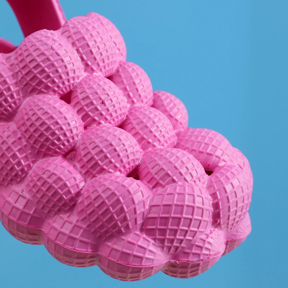 Children Kids Home Slippers Cute Bubble Ball Sandals Summer Outdoor Fashion Beach Shoes 250106