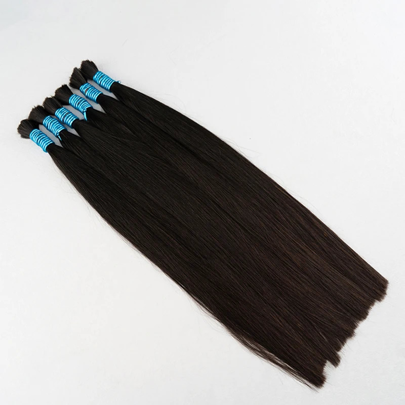 Straight Human Braiding Hair Bulk No Weft 100% Vietnam Human Hair Straight Bundles 100g Natural Braiding Hair Extensions 250107