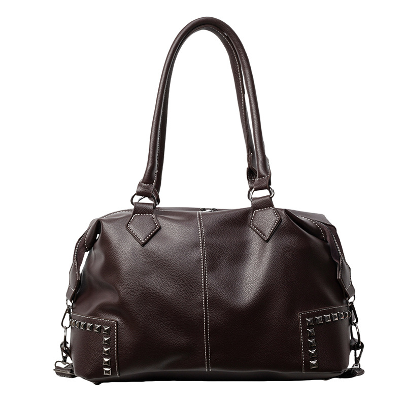 Designer shoes 2025 free shipping designer Single shoulder Vintage solid color casual versatile Tote bag fashionable women Plain black