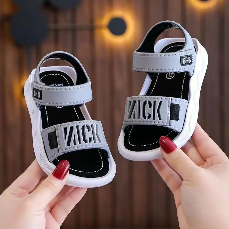 Summer Kids Sandals Baby Girls Shoes Boy Soft Sole Non-slip Rubber Boys Girls Sandals Toddler Childrens Shoes 2-10 Years 250106