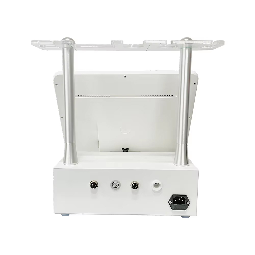 Portable Scalp Care Physiotherapy Machine 5 Handles Microcurrent + Vibration Head Massage Hair Fall Therapy Meridian Brush + Comb Hair Detection Machi