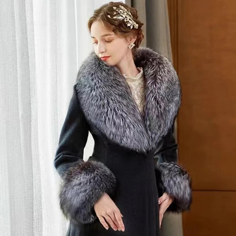 Real Fox Fur Collar Winter Women Genuine Natural Fur Scarf Furry Fur Shawls For Woman Neck Warm Fur Scarves Large Size 250106