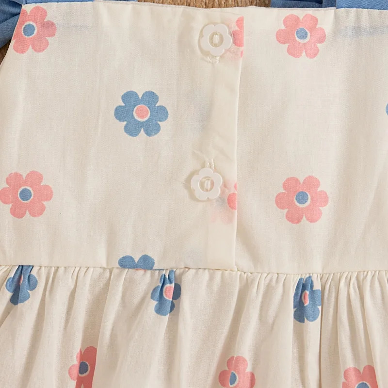 0-3 Baby Girl Dress Summer Baby Girl Flower Full Print Sleeveless Princess Dress Cotton Fashion Comfortable Strap Dress 250107