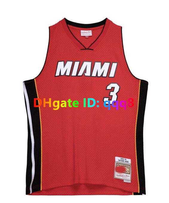Tim Hardaway Wade Heat Throwback Basketball Jerseys Alonzo Mourning Miamis Williams Rony Seikaly Chris Bosh Harold Mi