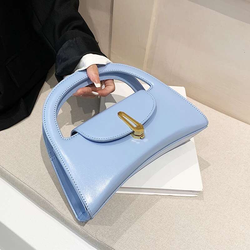 Small PU Leather Crossbody Bag 2023 Summer Trendy Women's Designer Handbag Cute Tote Shoulder Bags Short Handle