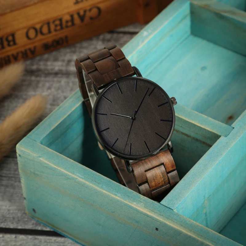 2024 hot selling fashion men women wrist watch free shipping quartz wooden watches environment friendlyX250107