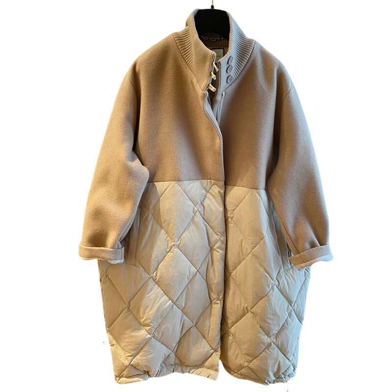 Winter New Long Cotton-Padded Jacket Women Zipper Loose Padded Coat Female Design Sense Niche Thickening Warm Cotton Jackets