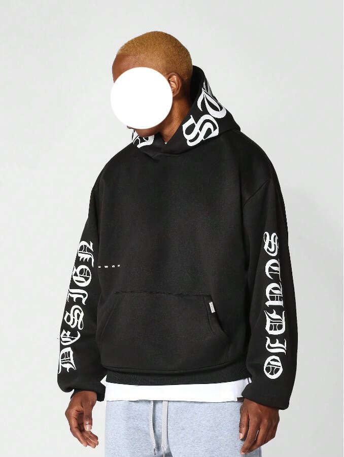 Fashion New Street Trendy Loose Letter Printed Hoodie