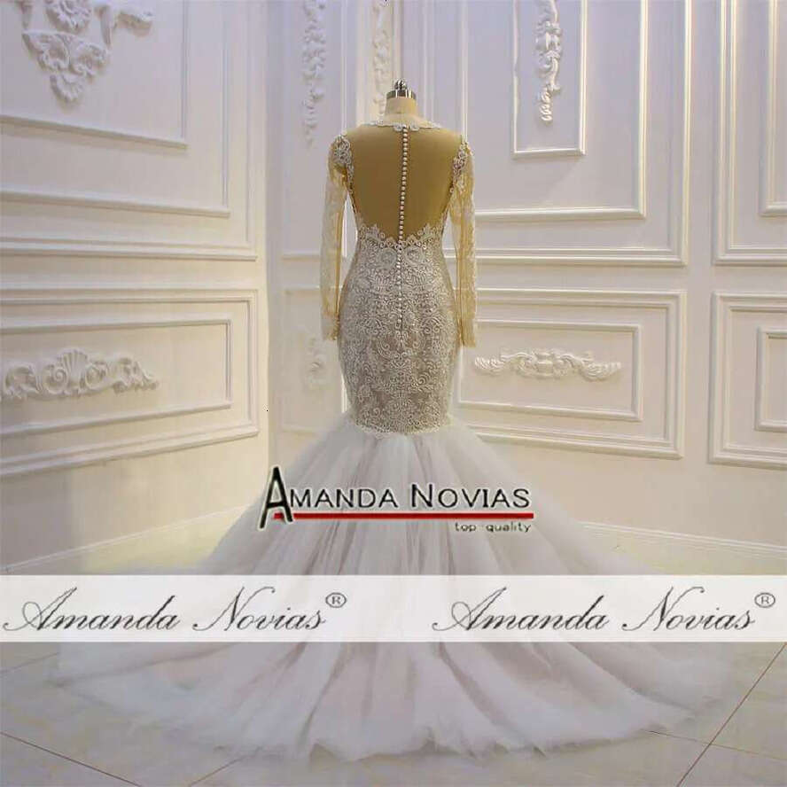 New Design Long Sleeve Lace Mermaid Weddding Dresses