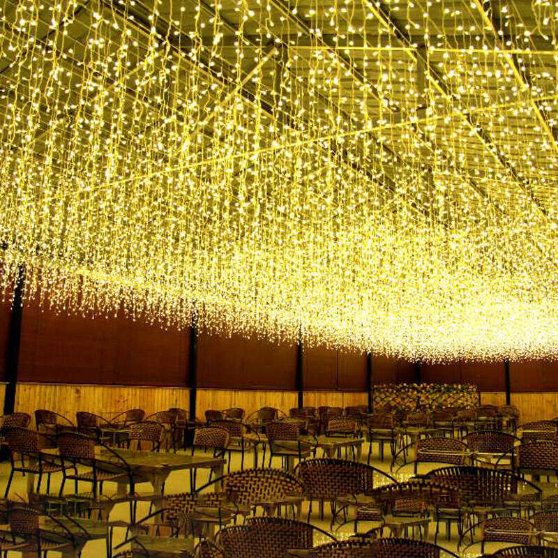 LED ice strip decorative curtain outdoor rainproof shopping mall low-voltage starry sky lights, straight
