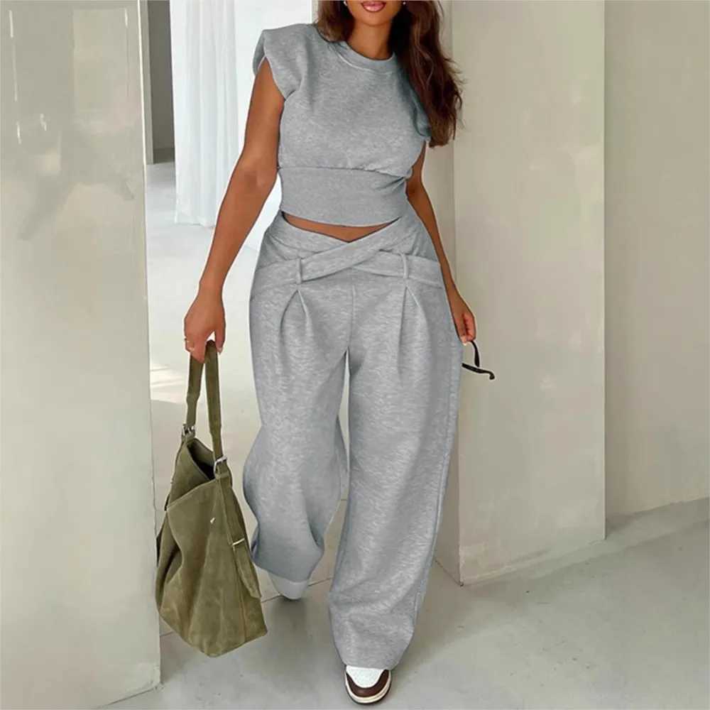 Spring Summer Womens Short Sved Solid Color T Shirt Pants 2 Piece Set Fashion Slim Ultra Short Crop Sexy Fe Street WearXJ250106