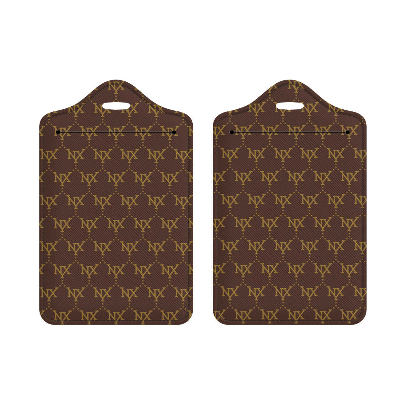 Cross Pattern PU Luggage Tag Leather Luggage Tag With Anti Loss Loop And Cover Suitable For Luggage And Travel Bags