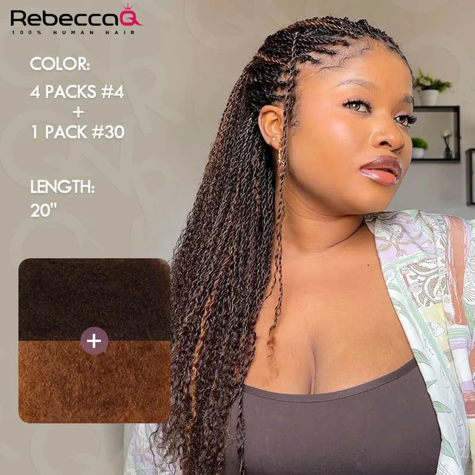 QVR Afro Kinky Bulk Hair No Attachment QVR Afro Curly Bulk Human Hair Rebecca Dreadlock Natural Color Braids Hair 250107
