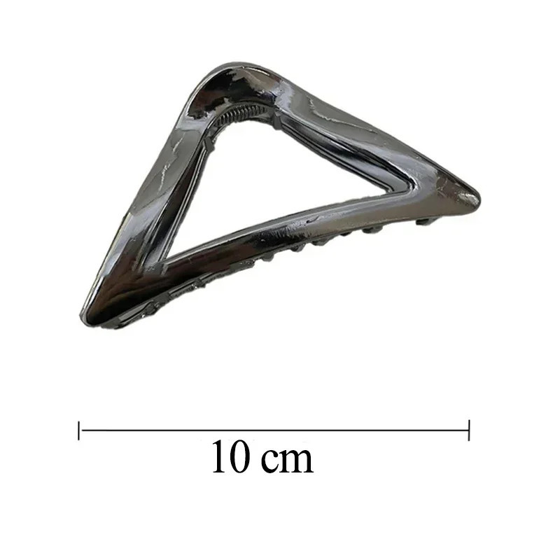 Punk Geometric Metal Gold Silver Simple Hair Clip Claw Accessories for Women Thick Thin Large Crab Clamp Korea Headwear 250103