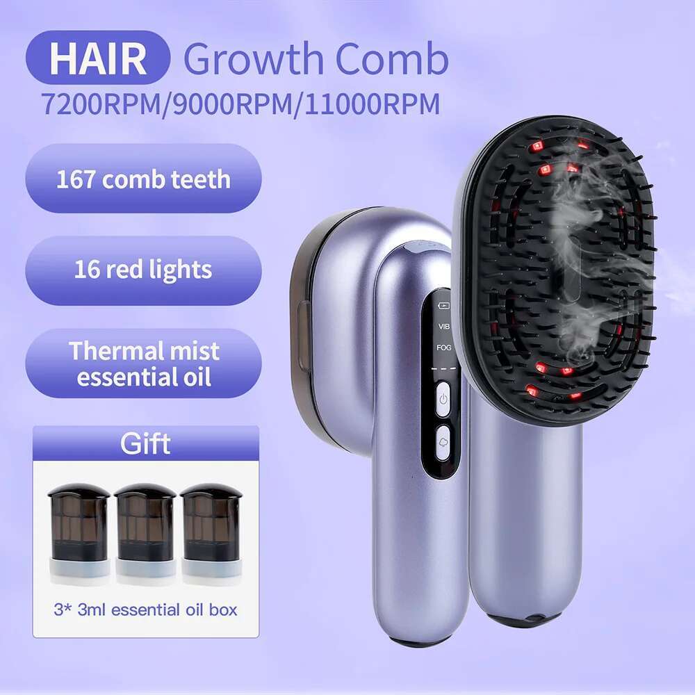 Care Spray Comb Vibration Scalp Massage Hairbrush Head Massager Sprayer Atomizing Brush Hair Oil Applicator