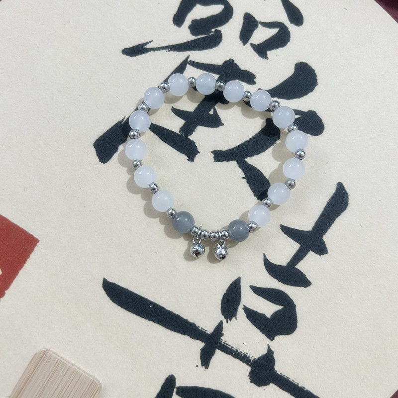 Handstring New Chinese antique beaded elastic rope bracelets sweet girl glass beads bracelets stall wholesale jewelry in the night market